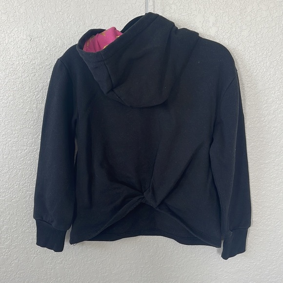 Girls Disneyland black crop hoodie. Small 5/6 - Picture 2 of 4